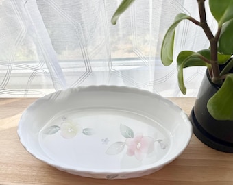 Vintage Mikasa Maxima Silk Blossoms Caserole Baking Dish