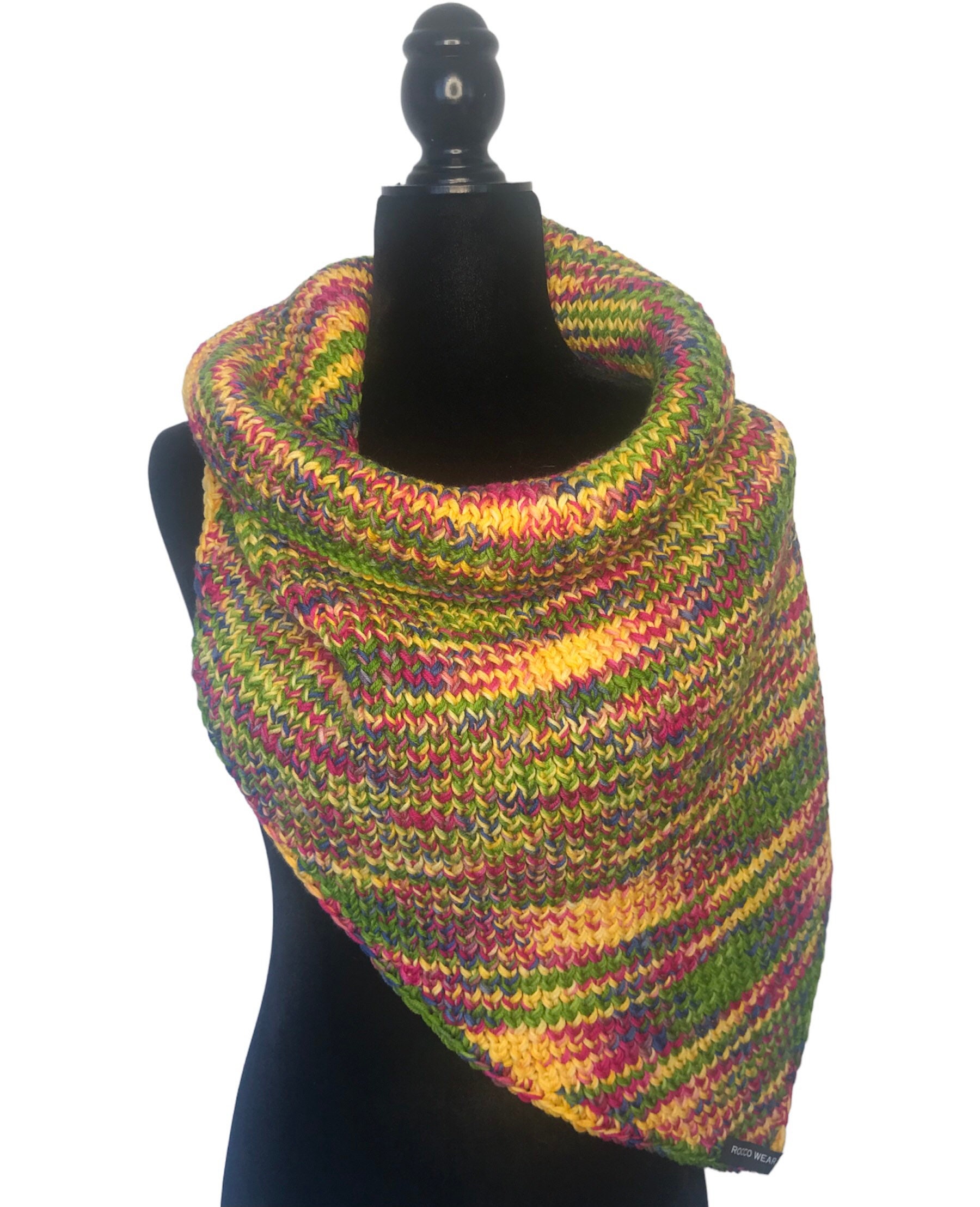 ESPRIT - Rib-knit triangle scarf at our online shop