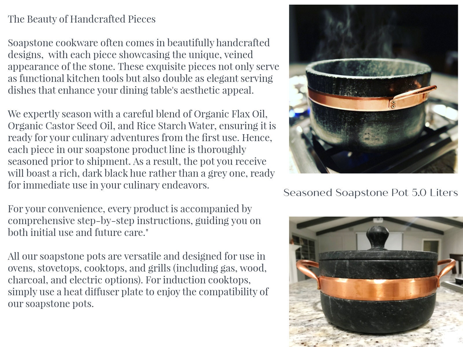 Organic SOAPSTONE Cookware Shopping