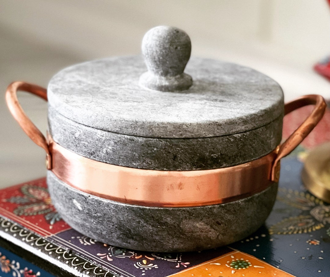 Soapstone Pot for Curd/yogurt 800 Ml Etsy