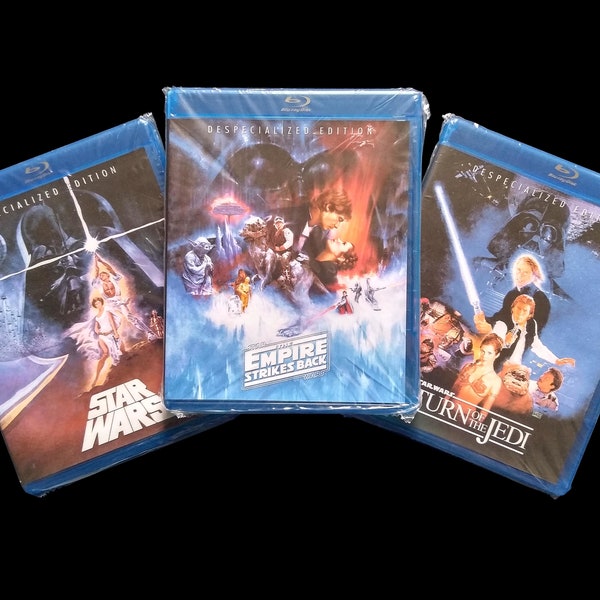 Star Wars "The Despecialized Edition" Original Trilogy BluRay Set *Unaltered Original Theatrical Releases*