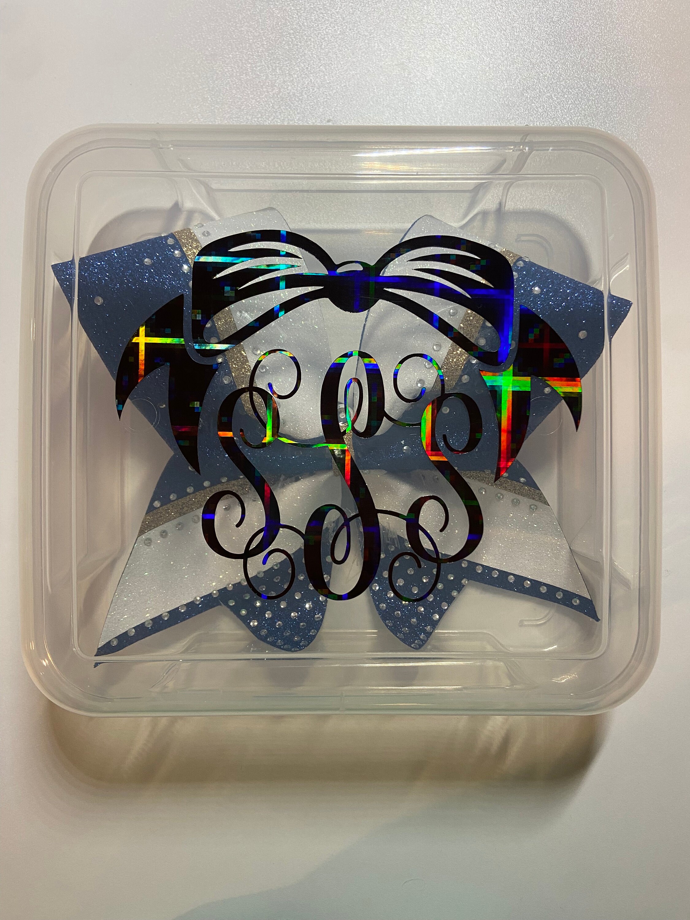 Custom Cheerleading Bow Box: Personalized 6x6 Hard Case - Etsy