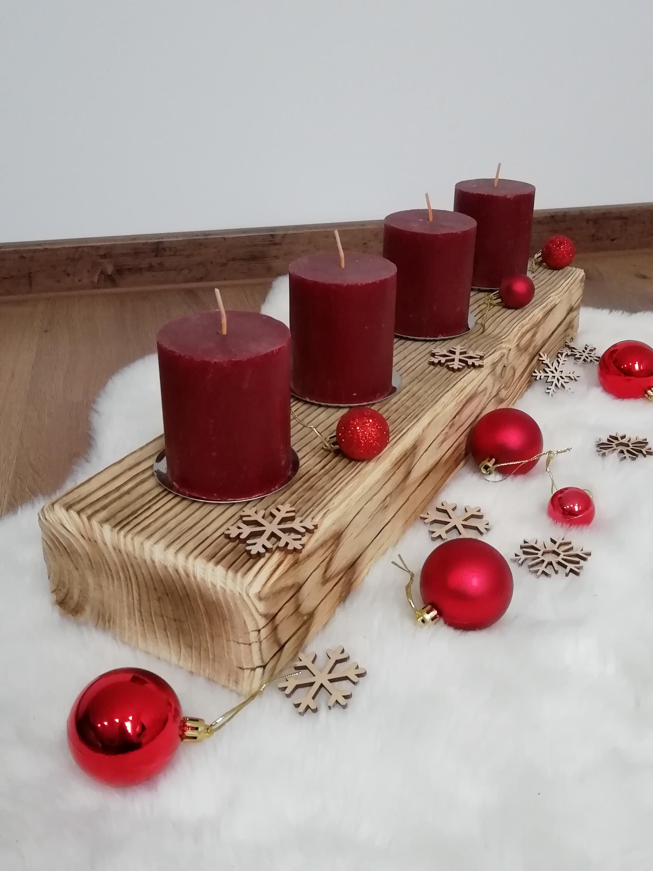 Rustikale adventskranz