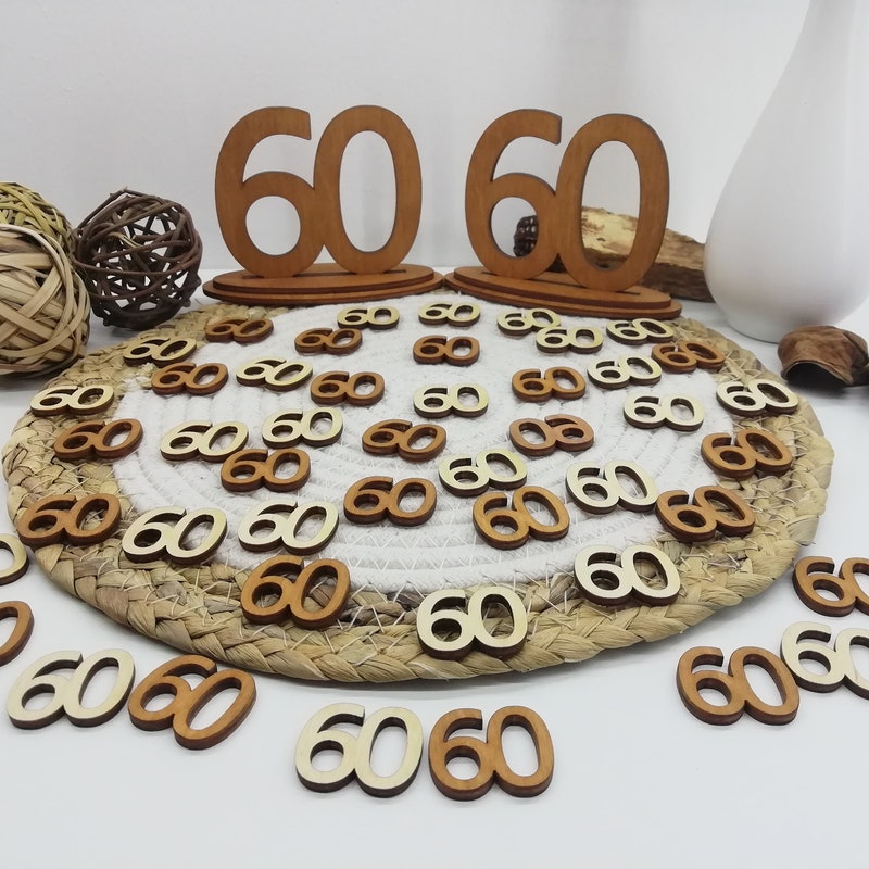 Verwunderlich Tischdeko 60 Geburtstag Rustikal Ebenbild