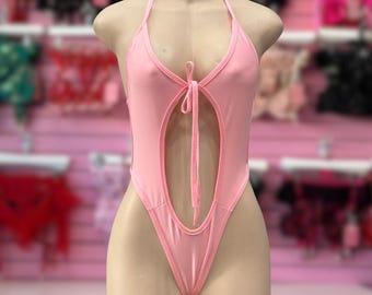 Babyroze handgemaakte romper voor exotische danskleding