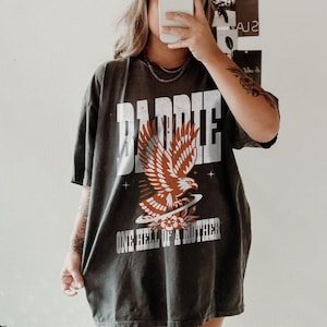 One Hell Of  A Mother Baddie Tee Comfort Colors Graphic Tshirt Vintage Style Eagle Tee