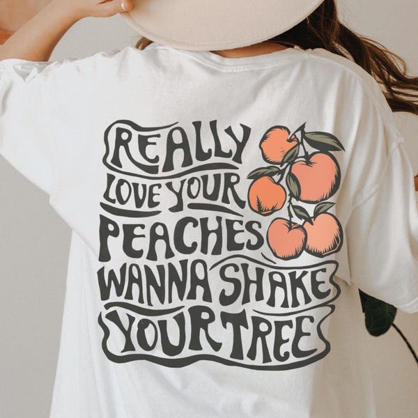 Peachy Vibes Comfort Colors T-Shirt – Funny Unisex Summer Tee