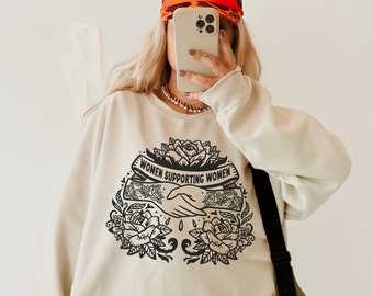 Women Supporting Women Unisex Crewneck Sweatshirt