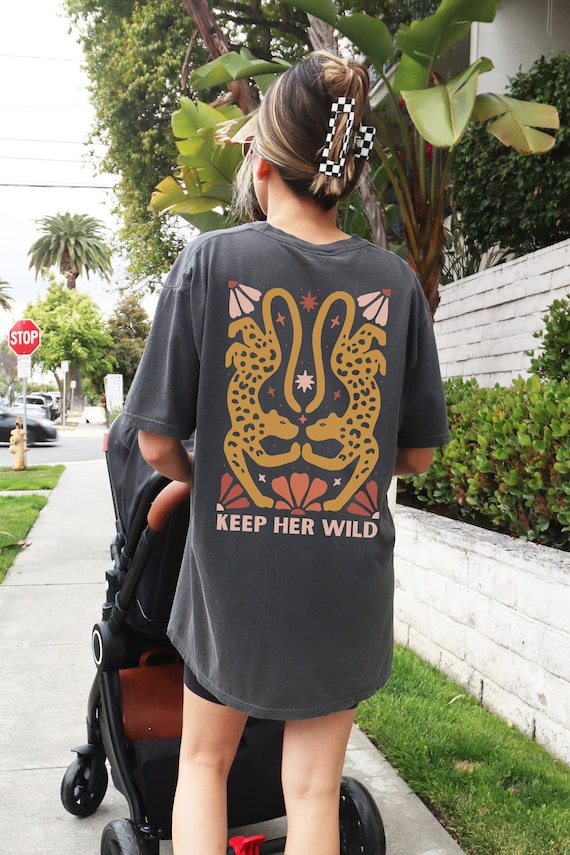 Keep Her Wild Tee: Comfort Colors Vintage Graphic T-Shirt