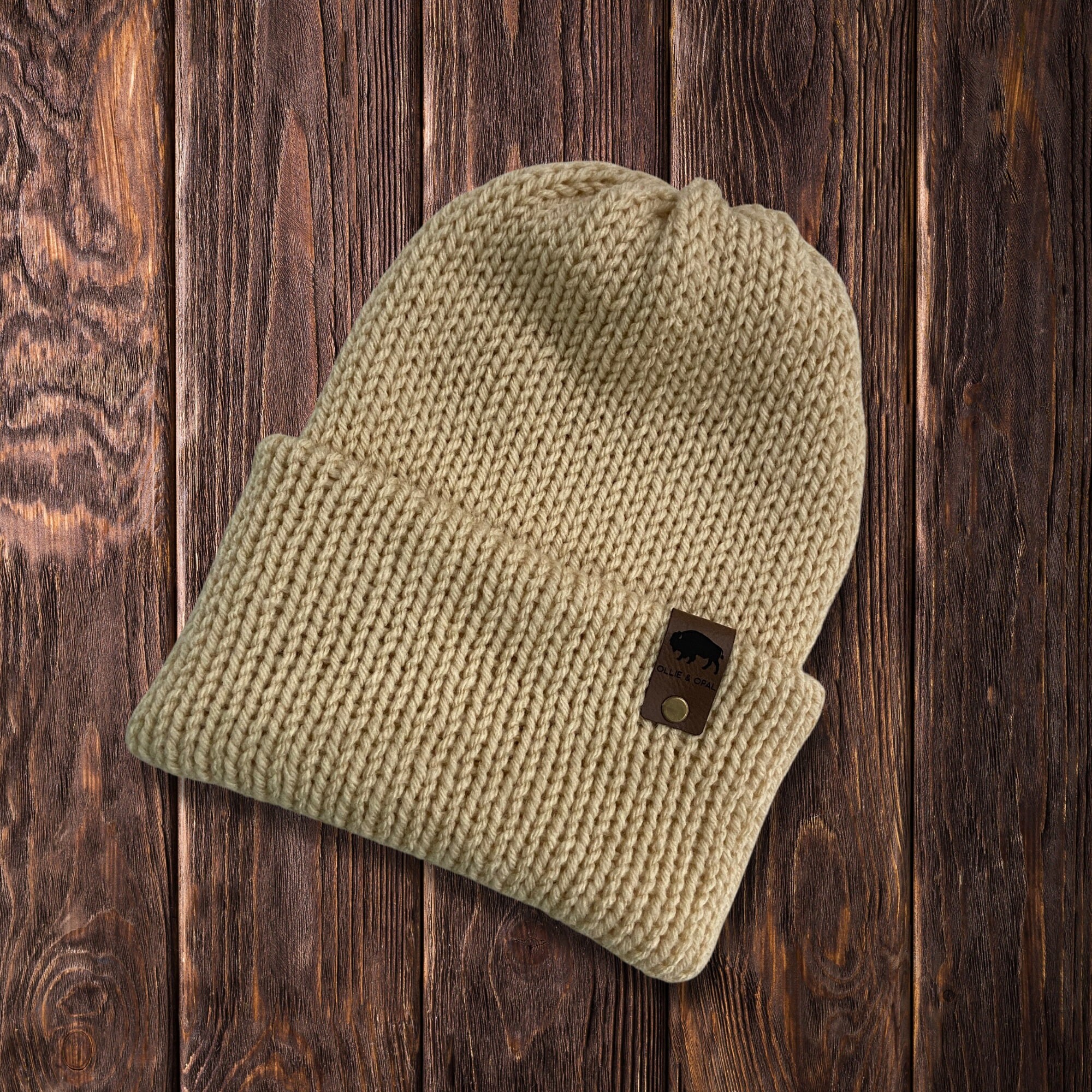 Handmade ADULT Reversible Double-layered Knit Beanie - Super 