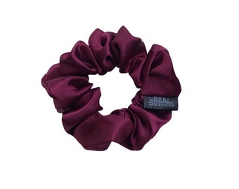 Elastico per capelli in raso Petite Plum, fatto a mano