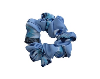 Piccolo elastico per capelli con margherite blu, elastico per capelli floreale fatto a mano