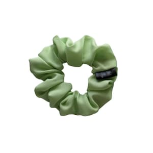 Petite Key Lime Chiffon Scrunchie, Handmade Hair Tie