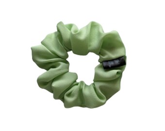 Piccolo elastico per capelli in chiffon color lime, elastico per capelli fatto a mano