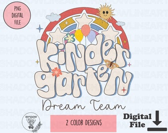 Kindergarten Dream Team Png Insegnante Png Per sublimazione Kinder Crew Png Sublimazione Download digitale Download istantaneo