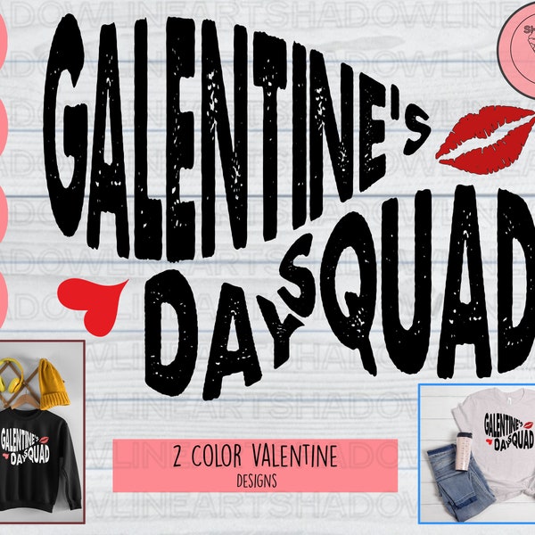 Galentines Day Squad Png, Valentines Girls Day Png, Valentine Day Png, SVG, Eps, Dxf