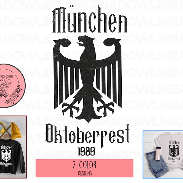 Munchen Oktorberfest 1989 Svg • German Beer SVG Files For Cricut • Digital Download