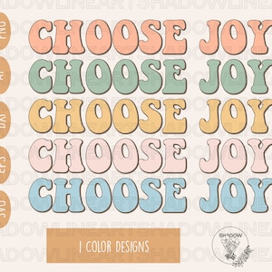Choose Joy Svg • Christian SVG Files For Cricut • Digital Download