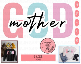 GOD Mother Svg • Madrina SVG file per Cricut • Digital Download