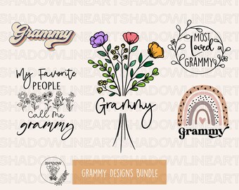 Grammy Svg Png Bundle • Grammy PNG per la sublimazione • Download digitale • Download istantaneo