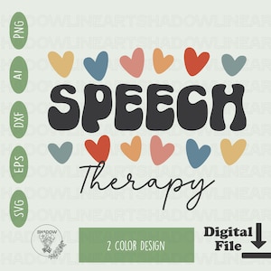 Logopädie-Svg-Dateien für Cricut Sprache Sprache Png für Sublimation Slp svg Sofortiger digitaler Download