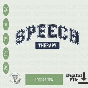 Logopädie-Svg-Dateien für Cricut Sprache Sprache Png für Sublimation Slp svg Sofortiger digitaler Download