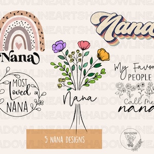 Nana SVG Bundle: Cricut Cut Files (Digital Download)