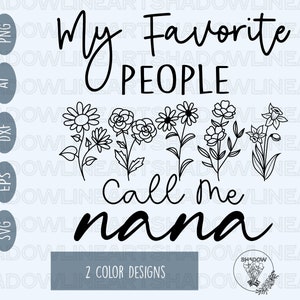Nana Shirt Svg • Nana Svg Files For Cricut • Digital Download