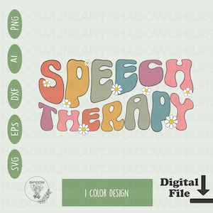 Logopädie-Svg-Dateien für Cricut Sprache Sprache Png für Sublimation Slp svg Sofortiger digitaler Download