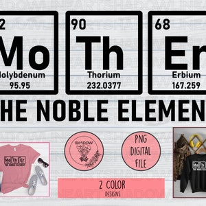 The Noble Element Png, Mother Periodic Table Png, Christmas Periodic Table Png, Funny Chemistry, Mama Png
