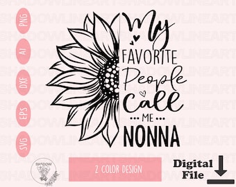 Nonna Svg Grandma Svg Files For Cricut Best Nonna Ever Png For Sublimation Digital Download Nonna Tshirt Svg Instant Download