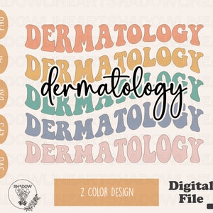 Dermatologie SVG: retro dermatoloog PNG, Cricut-sublimatie (digitale download)
