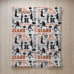 Personalized Basketball Blanket,basketball coach gift,Custom Basketball Blanket,Custom Name Blanket,Personalized Blanket,Basketball gift