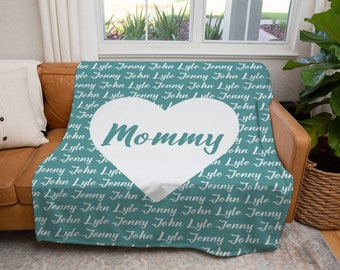 Mom Blanket, Mothers Day Blanket, Custom Gift for Mom, Mother's Day Gift, Personalized Mom Gift, Birthday Gift For Mom, Gifts for Her