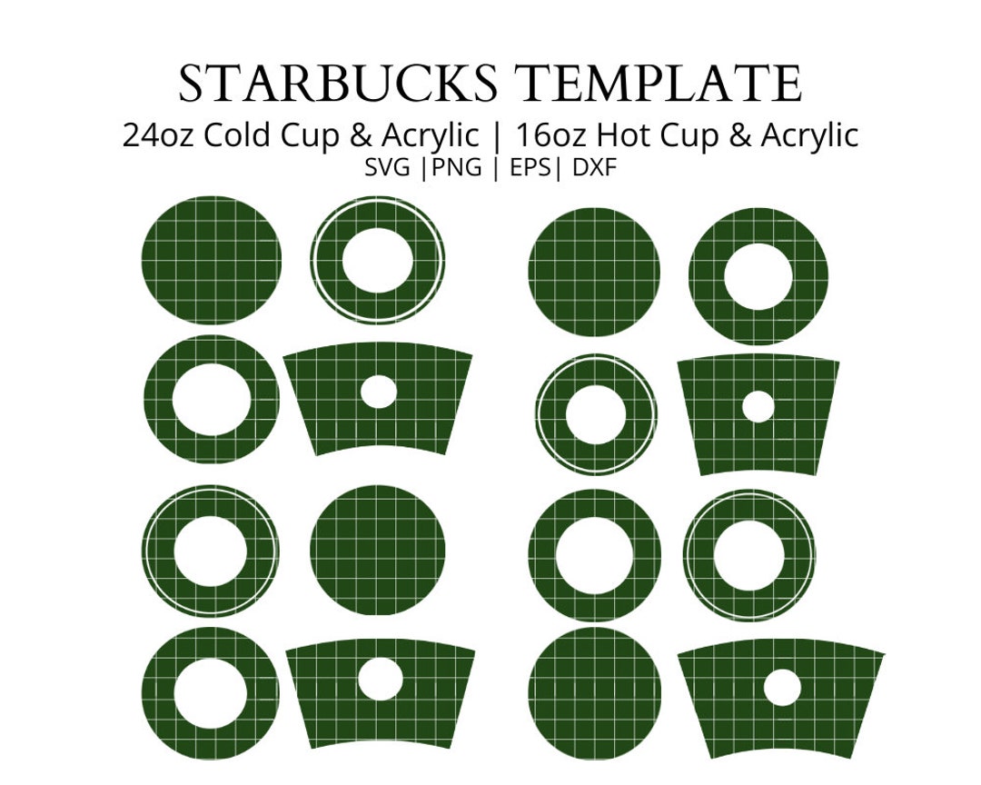 Starbucks Coffee Cup Template Svg Bundle Hot Cold Acrylic 24oz 16oz Starbucks Coffee Cup Template Svg Bundle Hot Cold Acrylic 24oz 16oz