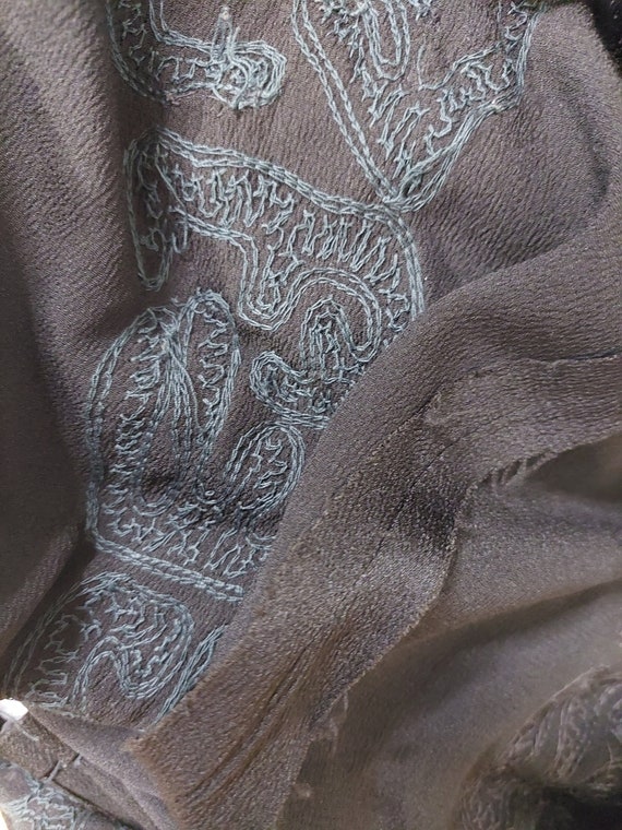 20s VOLUP long silk beaded dress art deco gown - image 10