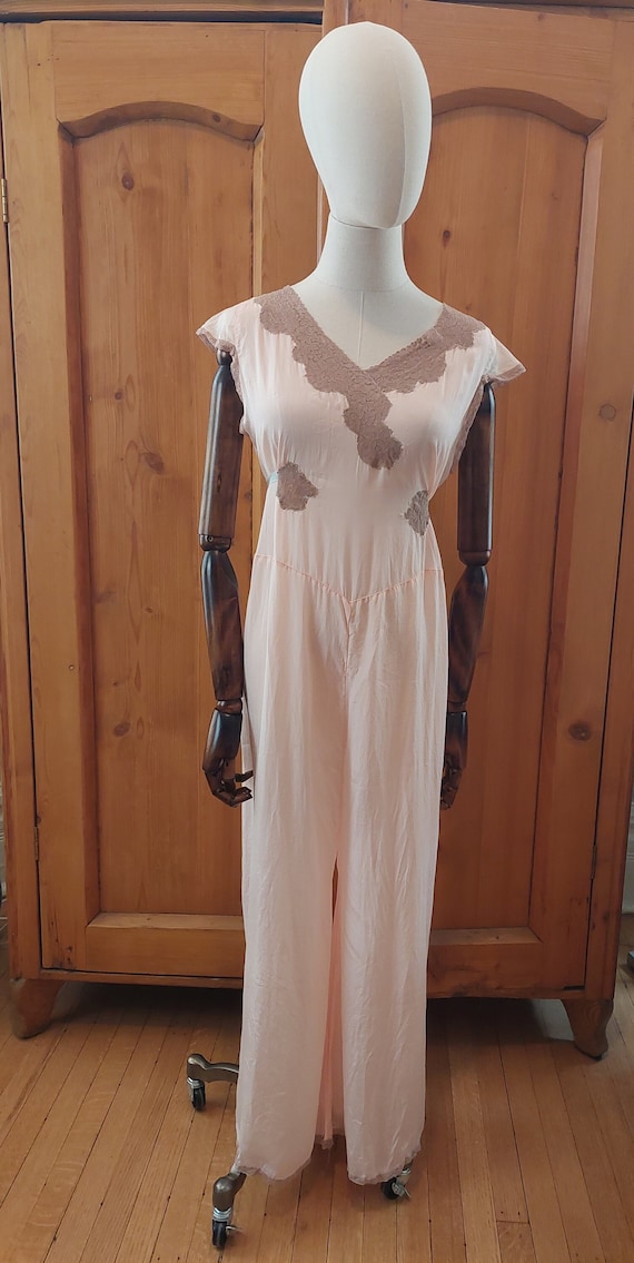 30s loungewear jumpsuit Beach pajamas