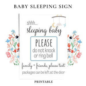 Baby Sleeping Sign Etsy Singapore