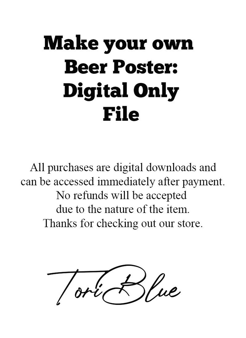 Miller Lite Digital Custom Beer Poster. Make Your Own Beer Poster, Gift