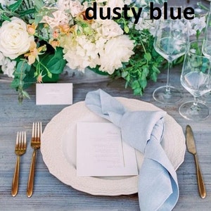 100 pack sage green napkins cotton napkins for weeding 40x40 cm napkins image 5