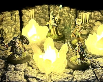 Set of (3) Giant LED Crystals for your caverns or mines.
