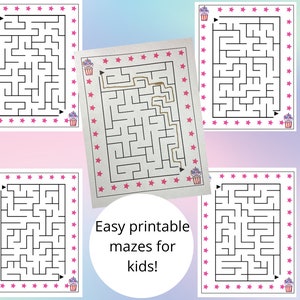 100 pages of super cool unicorn mazes for kids 6-10 y/o