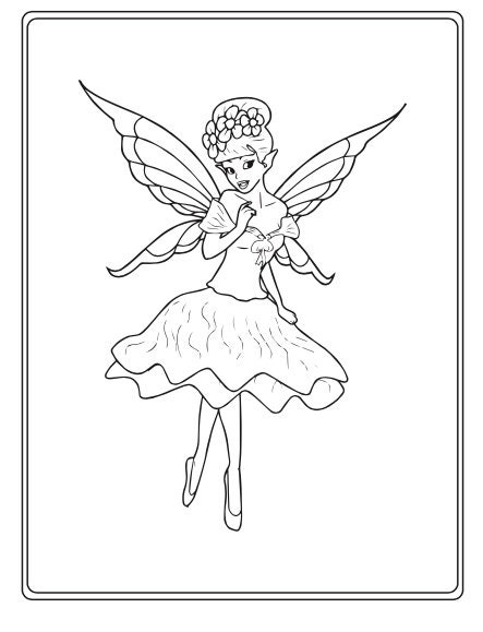 10 Pages of Cute Fairy Coloring Pages for Kids 5-10 Y/o - Etsy Canada