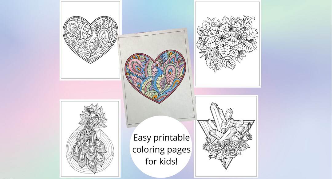 20 Pages of Mandala Designs for Kids 9y/o Etsy