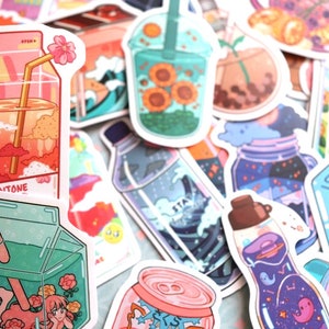 10-100 Coquette Aesthetic Stickers for Water Bottles, Laptops