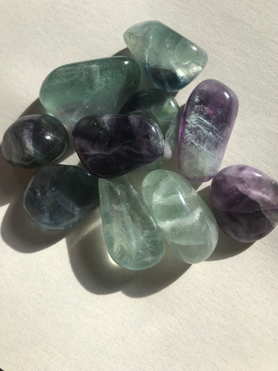 Tumbled Rainbow Fluorite Crystal