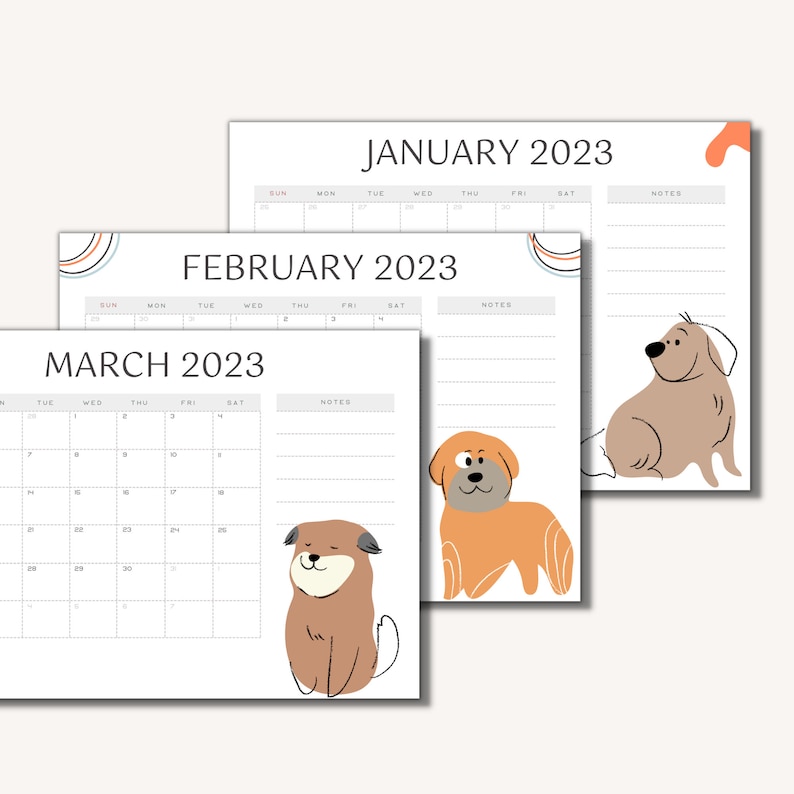 2023-printable-dog-calendar-landscape-minimalist-monthly-etsy