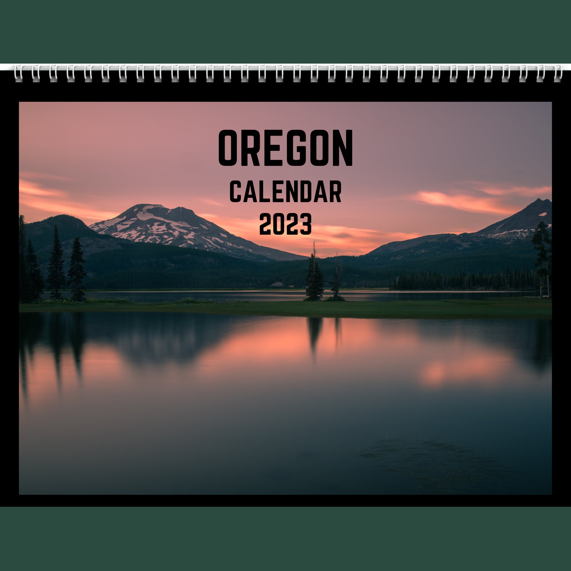Oregon Calendar 2023 Gift Idea For Oregon Lovers Oregon Wall - Etsy