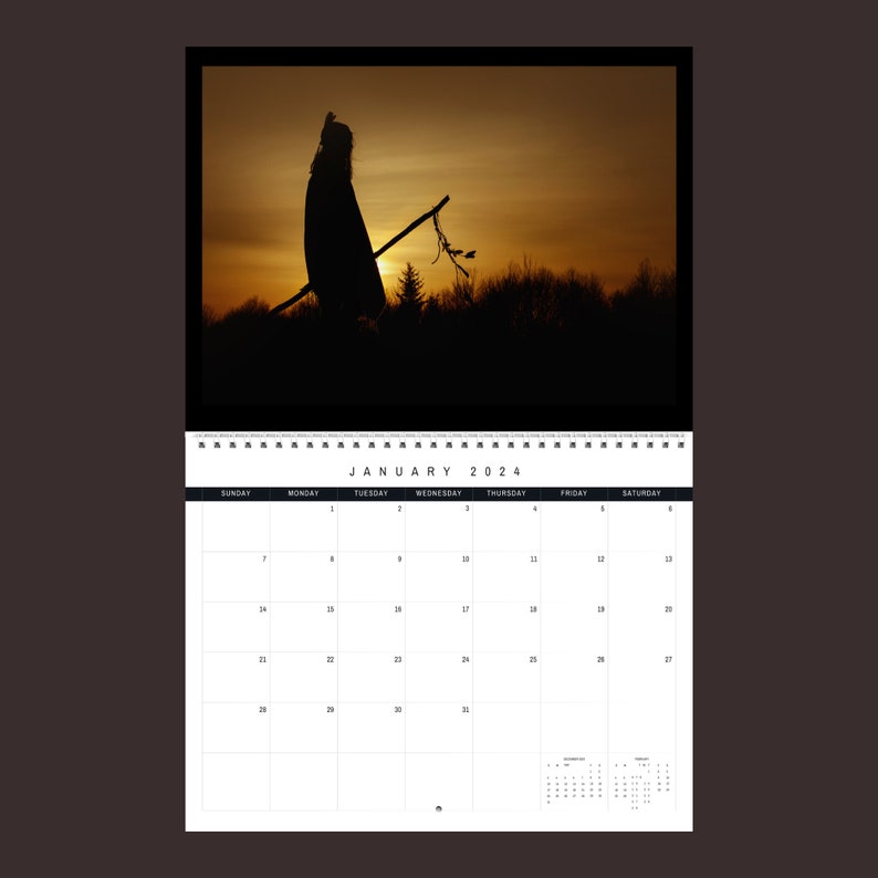 Native American Calendar 2024 Gift Idea for Native American Lovers Wall