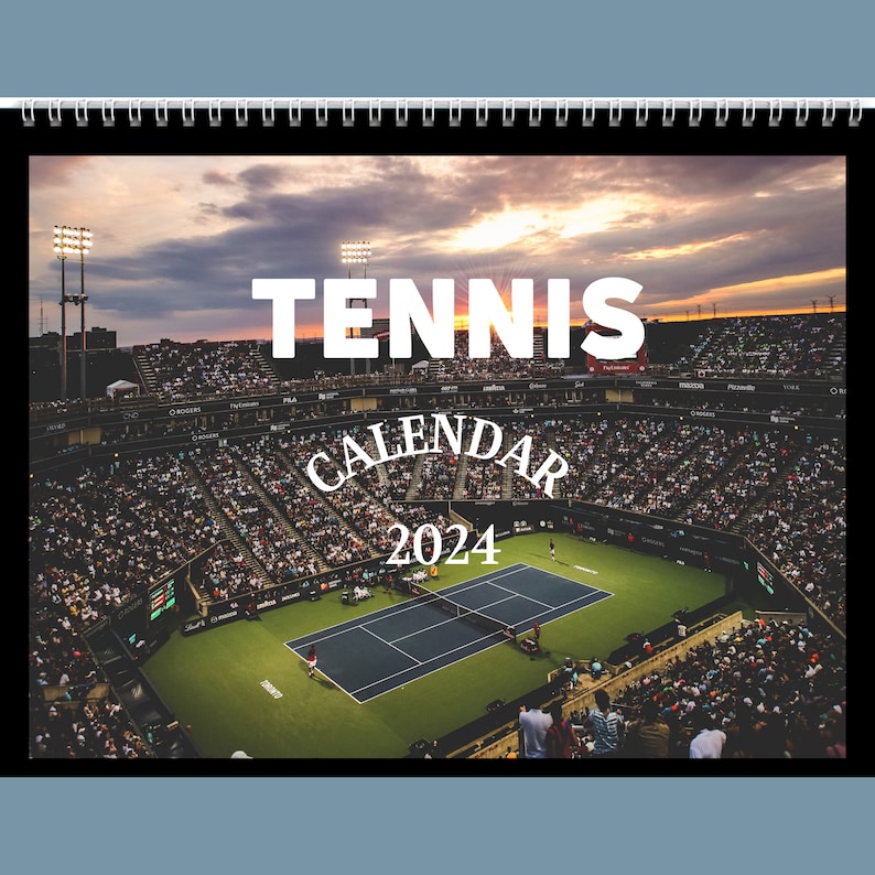 Tennis Calendar 2025 Gift Idea for Tennis Lovers Tennis Wall Calendar